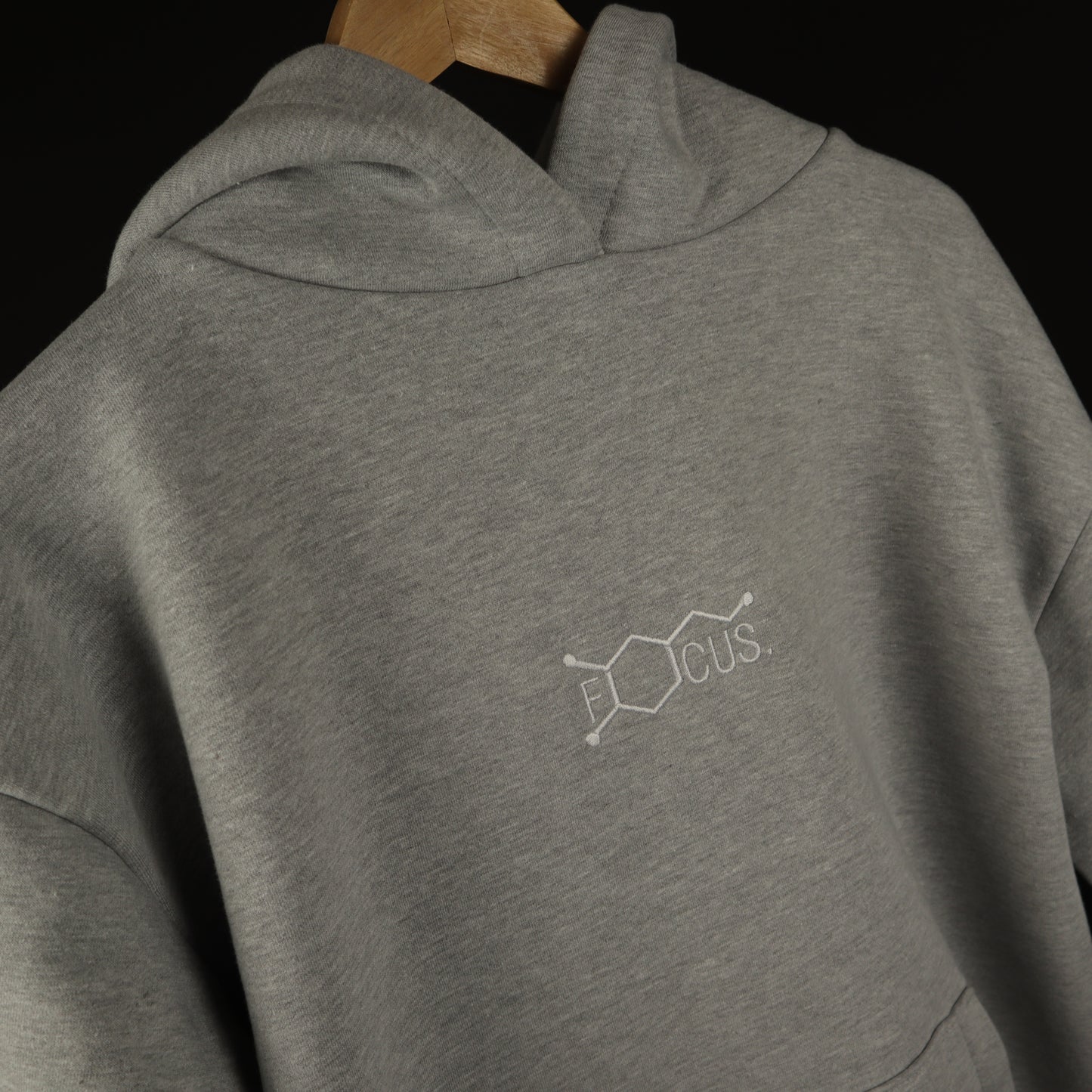 GREY Focus Heavyweight Hoodie (Embroidered) - Adults
