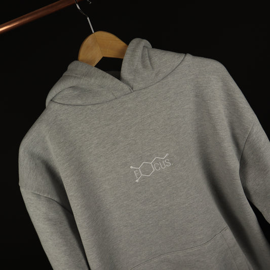 GREY Focus Heavyweight Hoodie (Embroidered) - Adults